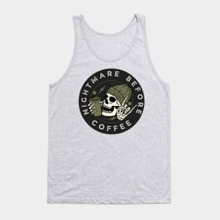 Nightmare Before Coffee - vintage Tank Top